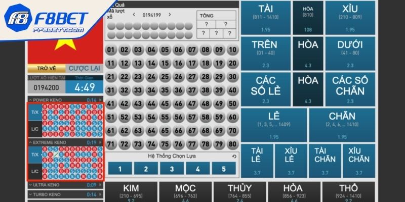 Xổ Số F8BET 4 Tham gia Bingo trực tuyến