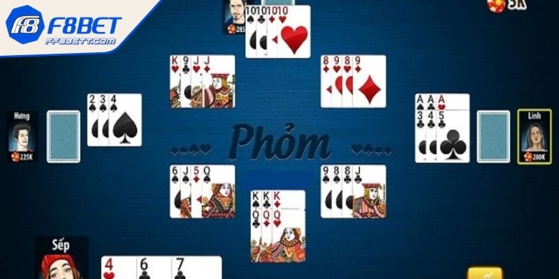 Game Bài F8BET 4 Thử sức cùng Phỏm trực tuyến